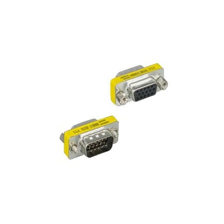 Cable Wholesale SVGA Mini Coupler for PC, HD15 Male to HD15 Female 31H1-05210